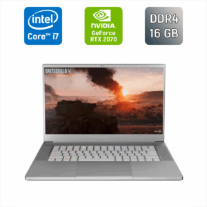 Ігровий ноутбук Razer Blade 15 RZ09 / 15.6" (1920x1080) IPS / Intel Core i7-9750H (6 (12) ядер по 2.6 - 4.5 GHz) / 16 GB DDR4 / 512 GB SSD / nVidia GeForce RTX 2070, 8 GB GDDR6, 256-bit / WebCam / Windows 10