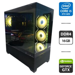 Ігровий ПК GTL Gaming Universe Black Tower / Intel Core i5-8400 (6 ядер по 2.8 - 4.0 GHz) / 16 GB DDR4 / 256 GB SSD + 512 GB SSD / nVidia GeForce GTX 1070 Ti, 8 GB GDDR5, 256-bit / 650W