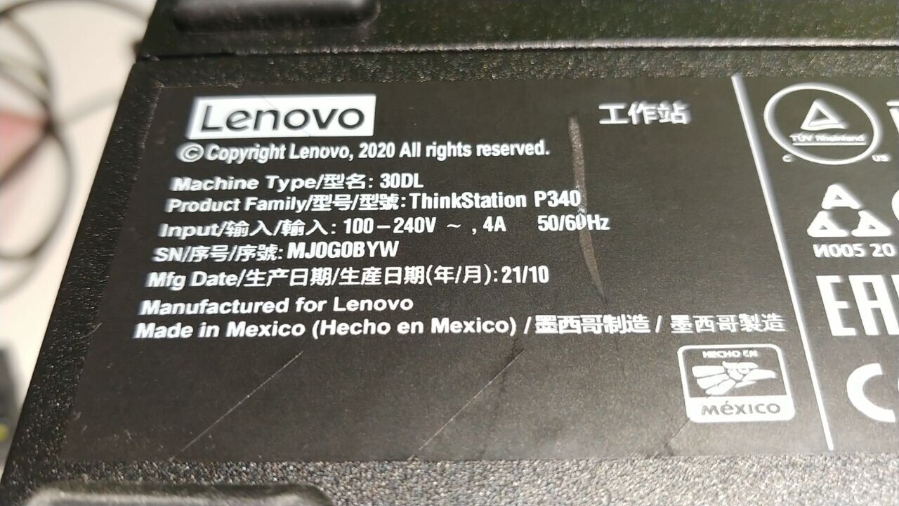 Комп'ютер Б-клас Lenovo ThinkStation P340 SFF / Intel Xeon W-1250 (6 (12) ядер по 3.3 - 4.7 GHz) / 16 GB DDR4 / 256 GB SSD / Intel UHD Graphics P630 / COM-порт / DisplayPort - Зображення 7