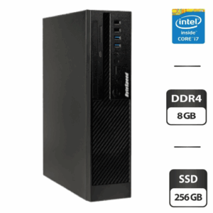 Комп'ютер  Б-клас ByteSpeed SFF / Intel Core i7-9700 (8 ядер по 3.0 - 4.7 GHz) / 8 GB DDR4 / 256 GB SSD / Intel UHD Graphics 630 / HDMI / DisplayPort / VGA / DVD-ROM