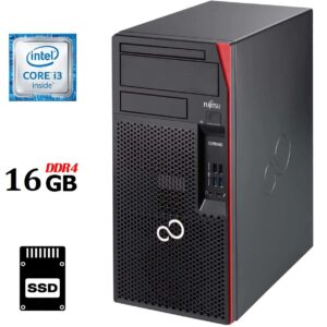 Комп'ютер Fujitsu Esprimo P557 Tower / Intel Core i3-6100 (2 (4) ядра по 3.7 GHz) / 16 GB DDR4 / 120 GB SSD / Intel HD Graphics 530
