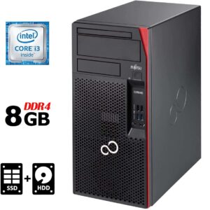 Комп'ютер Fujitsu Esprimo P557 Tower / Intel Core i3-6100 (2 (4) ядра по 3.7 GHz) / 8 GB DDR4 / 120 GB SSD + 500 GB HDD / Intel HD Graphics 530