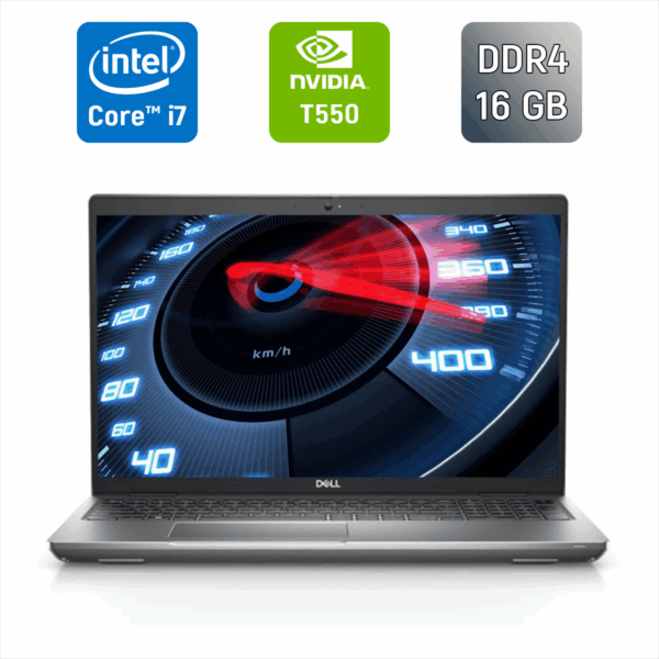 Мобільна робоча станція Dell Precision 3570 / 15.6" (1920x1080) IPS / Intel Core i7-1265U (10 (12) ядер по 3.6 - 4.8 GHz) / 16 GB DDR4 / 512 GB SSD / nVidia T550, 4 GB GDDR6, 64-bit / WebCam / Windows 11