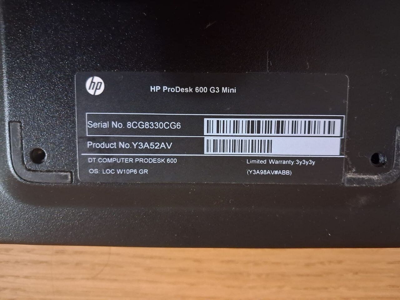 Неттоп Б-клас HP ProDesk 600 G3 Mini PC USFF / Intel Core i3-7100T (2 (4) ядра по 3.4 GHz) / 8 GB DDR4 / 250 GB SSD M.2 / Intel HD Graphics 630 / Блок живлення в комплекті - Зображення 5