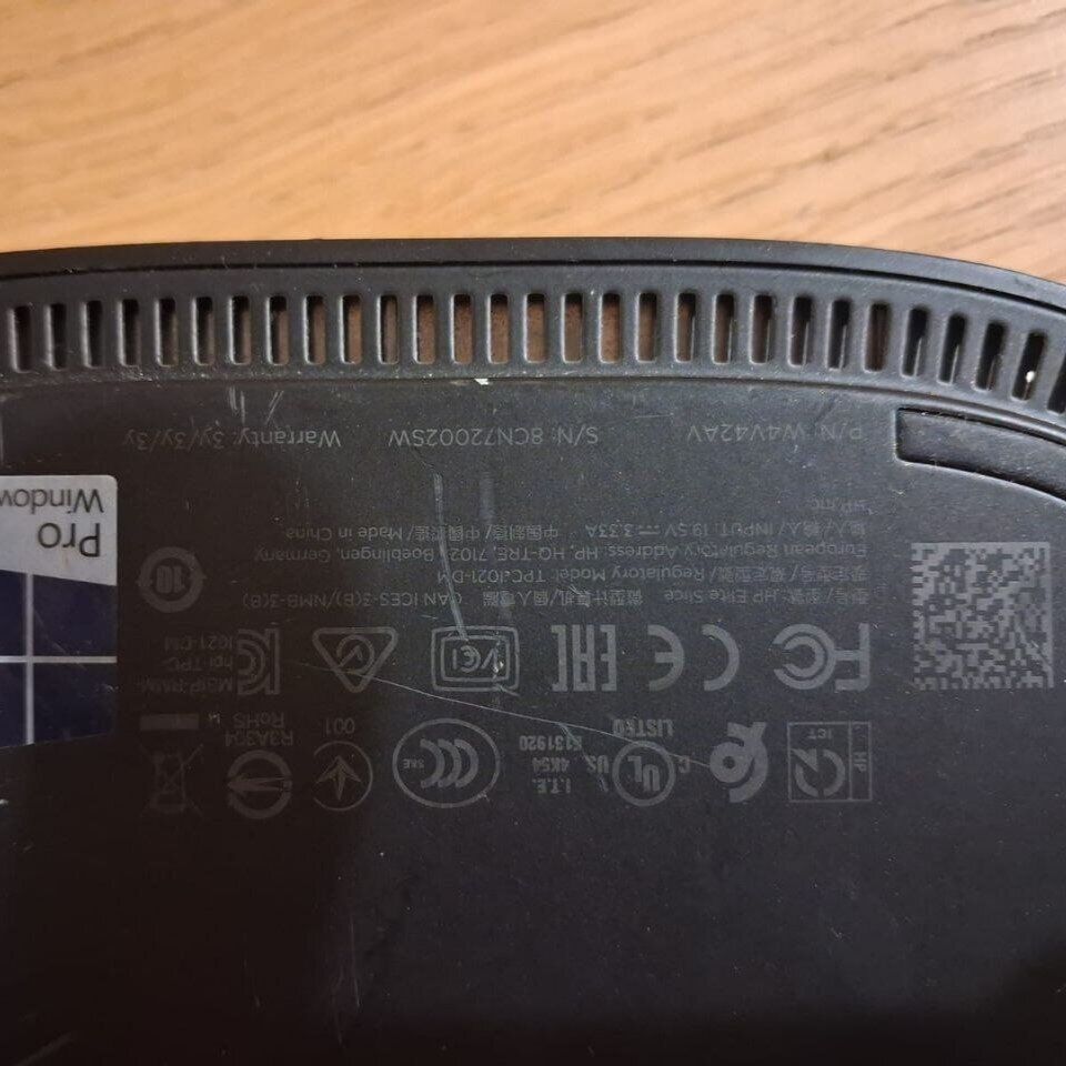 Неттоп Б-клас HP Elite Slice TPC-1021-DM USFF / Intel Core i5-6500T (4 ядра по 2.5 - 3.1 GHz) / 16 GB DDR4 / 512 GB SSD / Intel HD Graphics 530 / DisplayPort / HDM / Блок живлення в комплекті - Зображення 5