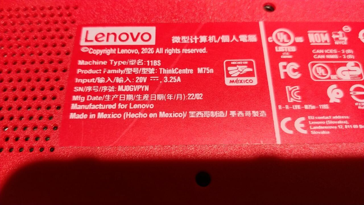 Неттоп Lenovo ThinkCentre M75n USFF / AMD Ryzen 5 3500U (4 (8) ядра по 2.1 - 3.7 GHz) / 8 GB DDR4 / 256 GB SSD / AMD Radeon Vega 8 Graphics / DisplayPort / Wi-Fi + Блок живлення - Зображення 12