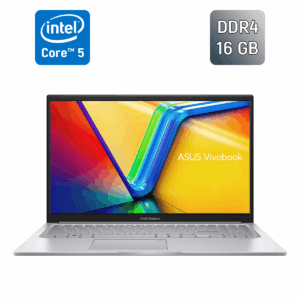 Ноутбук Asus VivoBook F1504V / 15.6" (1920x1080) IPS / Intel Core 5-120U (10 (12) ядер по 1.4 - 5.0 GHz) / 16 GB DDR4 / 500 GB SSD / Intel Graphics / WebCam / TouchID / Windows 11