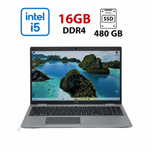 Ноутбук Б-клас Dell Latitude 5530 / 15.6" (1920x1080) IPS / Intel Core i5-1235U (10 (12) ядер по 1.3 - 4.4 GHz) / 16 GB DDR4 / 480 GB SSD / Intel Iris Xe Graphics / USB 3.2 / WebCam