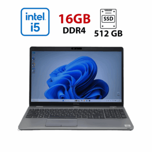 Ноутбук Б-клас Dell Latitude 5511 / 15.6" (1920x1080) IPS Touch / Intel Core i5-10400H (4 (8) ядра по 2.6 - 4.6 GHz) / 16 GB DDR4 / 512 GB SSD / Intel UHD Graphics / WebCam