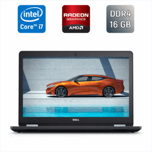 Ноутбук Dell Latitude E5570 / 15.6" (1366x768) TN / Intel Core i7-6820HQ (4 (8) ядра по 2.7 - 3.6 GHz) / 16 GB DDR4 / 512 GB SSD / AMD Radeon R7 M370, 2 GB GDDR5, 128-bit / VGA / WebCam / Windows 10