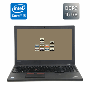 Ноутбук Lenovo ThinkPad T560 / 15.6" (1366x768) TN / Intel Core i5-6200U (2 (4) ядра по 2.3 - 2.8 GHz) / 16 GB DDR3 / 256 GB SSD / Intel HD Graphics 520 / WebCam / Windows 10