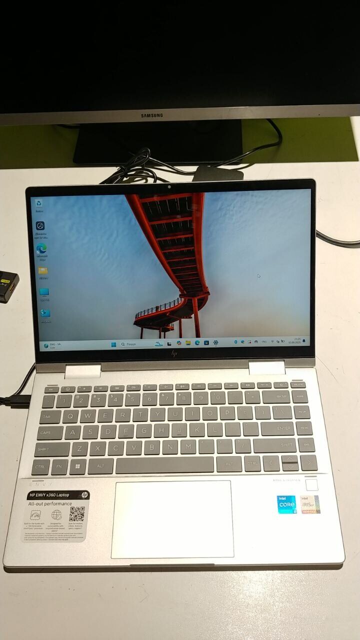 Ультрабук-трансформер Б-клас HP Envy X360 14-es0013dx / 14" (1920x1080) IPS Touch / Intel Core i5-1335U (10 (12) ядер по 3.4 - 4.6 GHz) / 8 GB DDR4 / 256 GB SSD / Intel Iris Xe Graphics / WebCam - Зображення 7