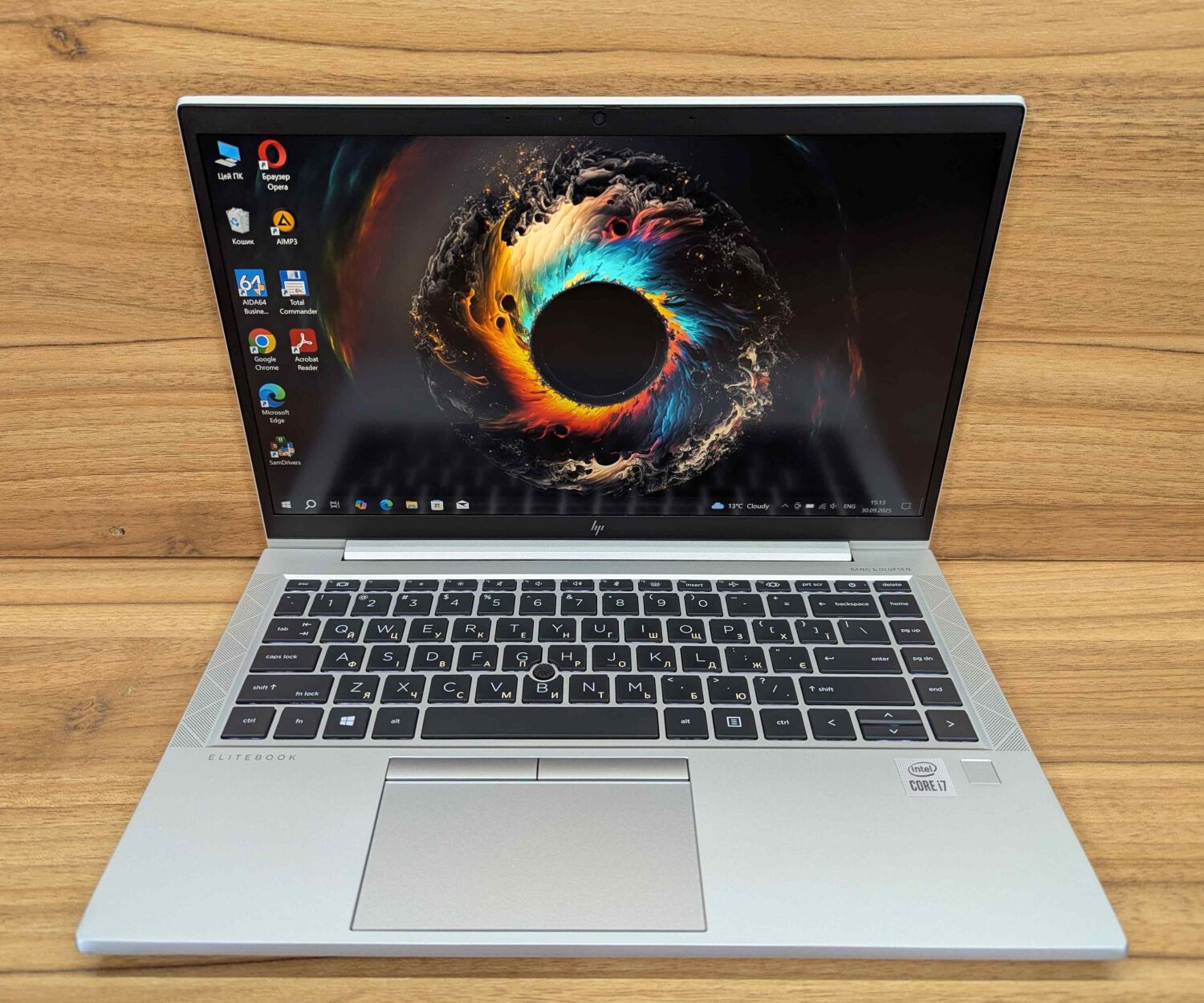 Ультрабук Б-клас HP EliteBook 840 G7 / 14" (1920x1080) IPS / Intel Core i7-10610U (4 (8) ядра по 1.8 - 4.9 GHz) / 16 GB DDR4 / 512 GB SSD / Intel UHD Graphics / Fingerprint / HDMI / Windows 10 - Зображення 2