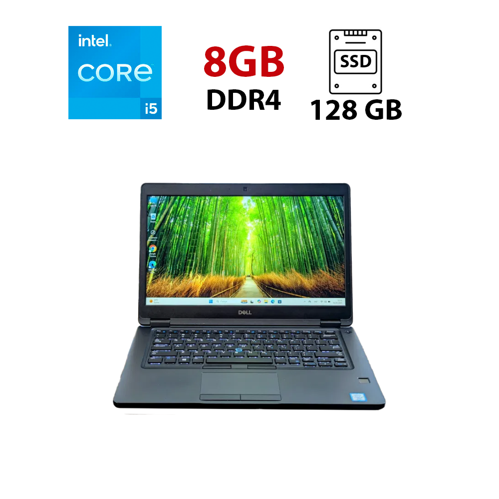 Ультрабук Dell Latitude 5490 / 14" (1920x1080) IPS / Intel Core i5-7300U (2 (4) ядра по 2.6 - 3.5 GHz) / 8 GB DDR4 / 128 GB SSD / Intel HD Graphics 620 / WebCam