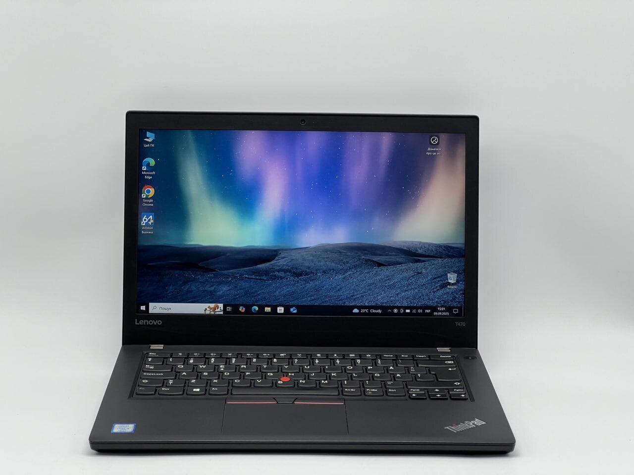 Ультрабук Lenovo ThinkPad T470 / 14" (1920x1080) IPS / Intel Core i5-7300U (2 (4) ядра по 2.6 - 3.5 GHz) / 8 GB DDR4 / 240 GB SSD / Intel HD Graphics 520 / WebCam - Зображення 2