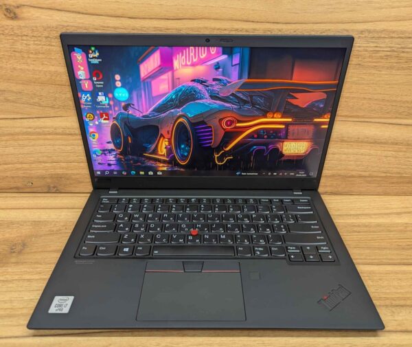 Ультрабук Lenovo ThinkPad X1 Carbon Gen8 / 14" (1920x1080) IPS Touch / Intel Core i7-10610U (4 (8) ядра по 1.8 - 4.9 GHz) / 16 GB DDR4 / 512 GB SSD / Intel UHD Graphics / WebCam / TouchID / Windows 10 - Зображення 2