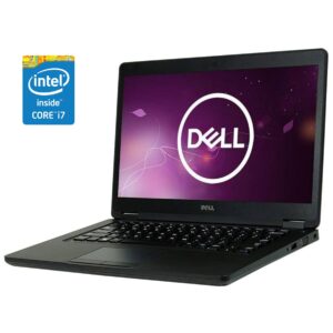 Ультрабук Б-клас Dell Latitude 5480 / 14" (1920x1080) IPS / Intel Core i7-7600U (2 (4) ядра по 2.8 - 3.9 GHz) / 8 GB DDR4 / 128 GB SSD M.2 / Intel HD Graphics 620 / WebCam