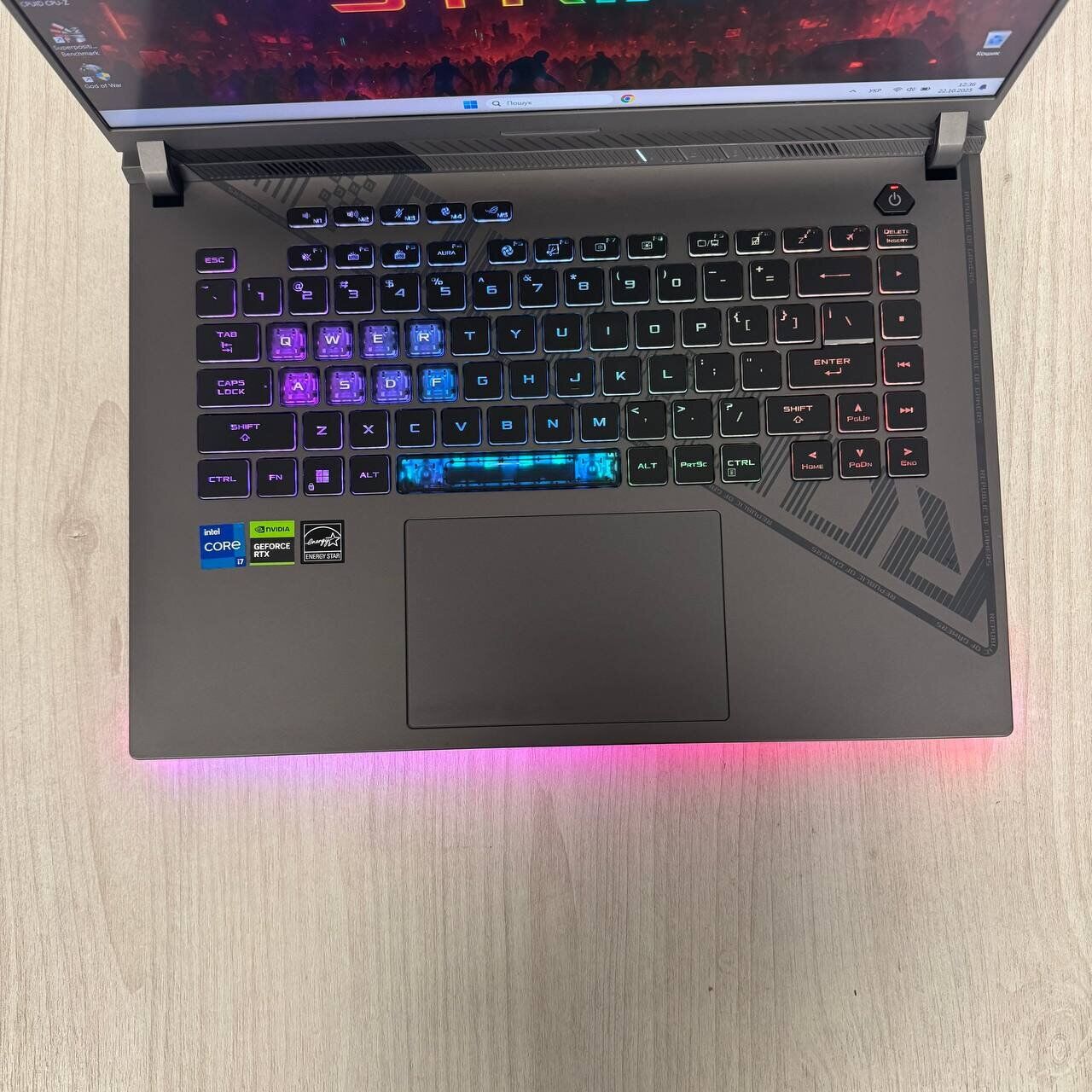 Ігровий ноутбук Б-клас Asus ROG Strix G16 G614JV / 16" (1920x1200) IPS / Intel Core i7-13650HX (14 (20) ядер по 3.6 - 4.9 GHz) / 16 GB DDR5 / 1000 GB SSD NVMe / nVidia GeForce RTX 4060, 8 GB GDDR6, 128-bit / WebCam - Зображення 7