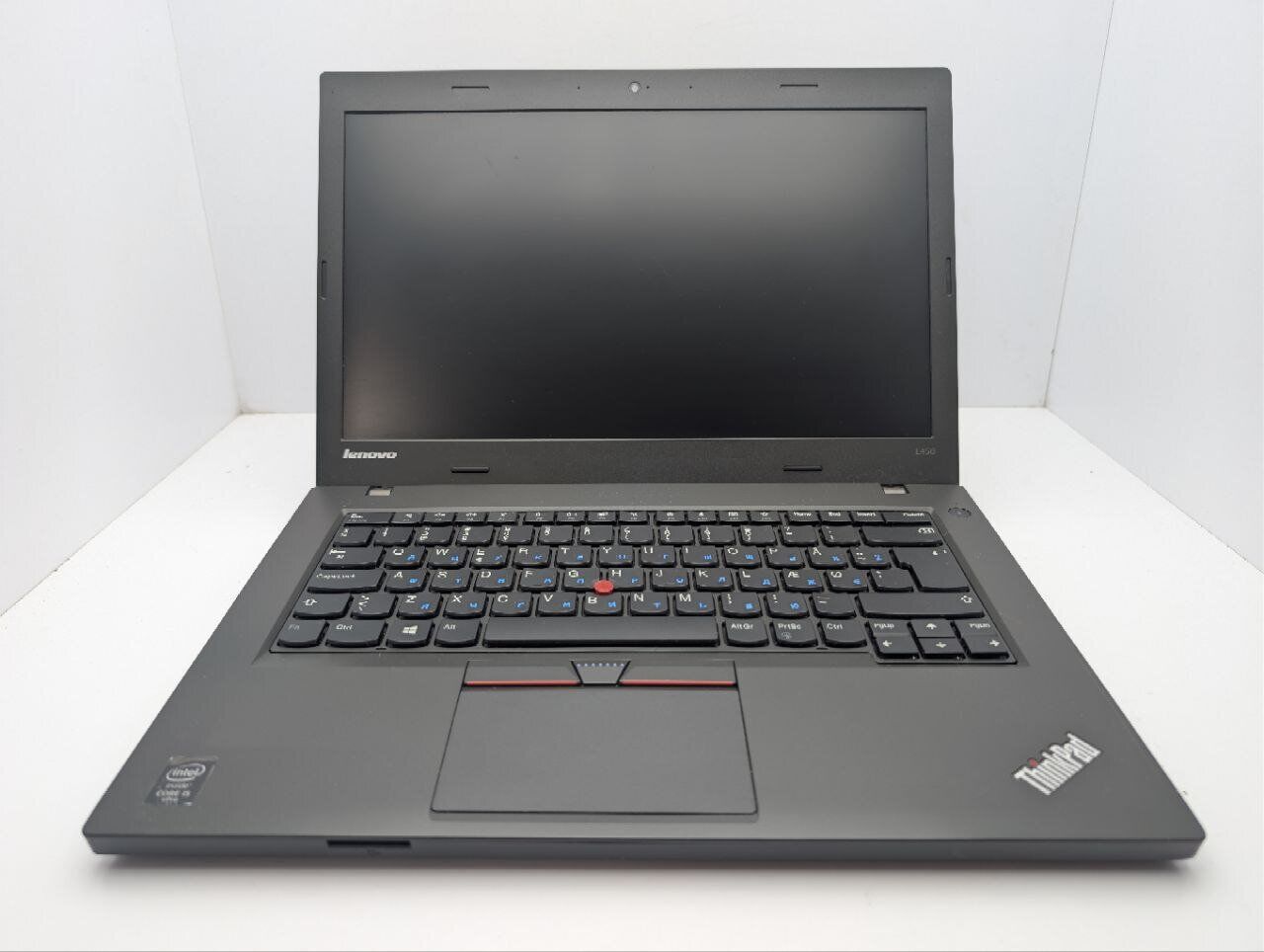 Ноутбук Lenovo ThinkPad L450 / 14" (1600x900) TN / Intel Core i5-4300U (2 (4) ядра по 1.9 - 2.9 GHz) / 8 GB DDR3 / 128 GB SSD / Intel HD Graphics 4400 / WebCam - Зображення 3