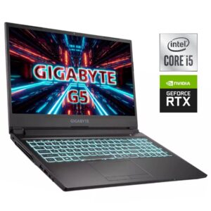 Ігровий ноутбук Б-клас Gigabyte G5 KC / 15.6" (1920x1080) IPS / Intel Core i5-10500H (6 (12) ядер по 2.5 - 4.5 GHz) / 16 GB DDR4 / 512 GB SSD NVMe / nVidia GeForce RTX 3060, 6 GB GDDR6, 192-bit / WebCam