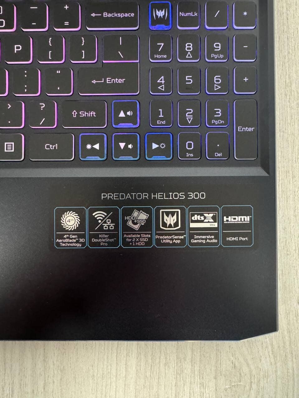 Ігровий ноутбук Acer Predator Helios 300 PH315-53 / 15.6" (1920x1080) IPS / Intel Core i7-10750H (6 (12) ядер по 2.6 - 4.8 GHz) / 16 GB DDR4 / 512 GB SSD NVMe / nVidia GeForce RTX 3070, 8 GB GDDR6, 256-bit / WebCam - Зображення 9