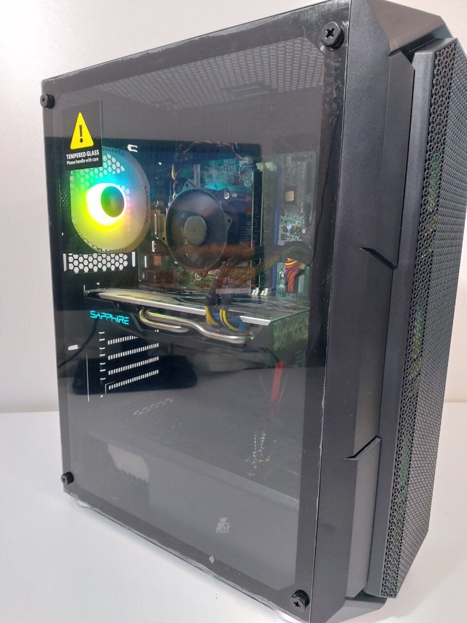Комп'ютер 1stPlayer FireBase XF Tower / Intel Core i7-4790 (4 (8) ядра по 3.6 - 4.0 GHz) / 16 GB DDR3 / 512 GB SSD + 500 GB HDD / AMD Radeon RX 580, 8 GB GDDR5, 256-bit / 550W - Зображення 3
