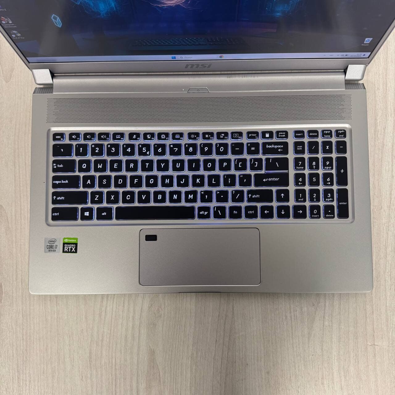 Мобільна робоча станція Б-клас MSI WS75 10TK / 17.3" (1920x1080) IPS / Intel Core i7-10875H (8 (16) ядер по 2.3 - 5.1 GHz) / 32 GB DDR4 / 1000 GB SSD NVMe / nVidia Quadro RTX 3000, 6 GB GDDR6, 192-bit / WebCam - Зображення 7