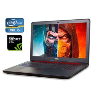 Ігровий ноутбук Dell Inspiron 15 Gaming 5577 / 15.6" (1920x1080) TN / Intel Core i5-7300HQ (4 ядра по 2.5 - 3.5 GHz) / 8 GB DDR4 / 128 GB SSD M.2 + 1000 GB HDD / nVidia GeForce GTX 1050, 4 GB GDDR5, 128-bit / WebCam