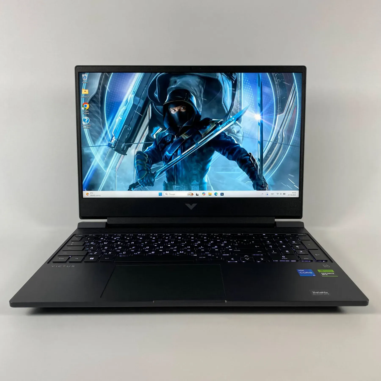 Ігровий ноутбук HP Victus 15-fa1058ng / 15.6" (1920x1080) IPS / Intel Core i5-12500H (12 (16) ядер по 3.3 - 4.5 GHz) / 16 GB DDR4 / 512 GB SSD / nVidia GeForce RTX 4060, 8 GB GDDR6, 192-bit / WebCam / HDMI - Зображення 2