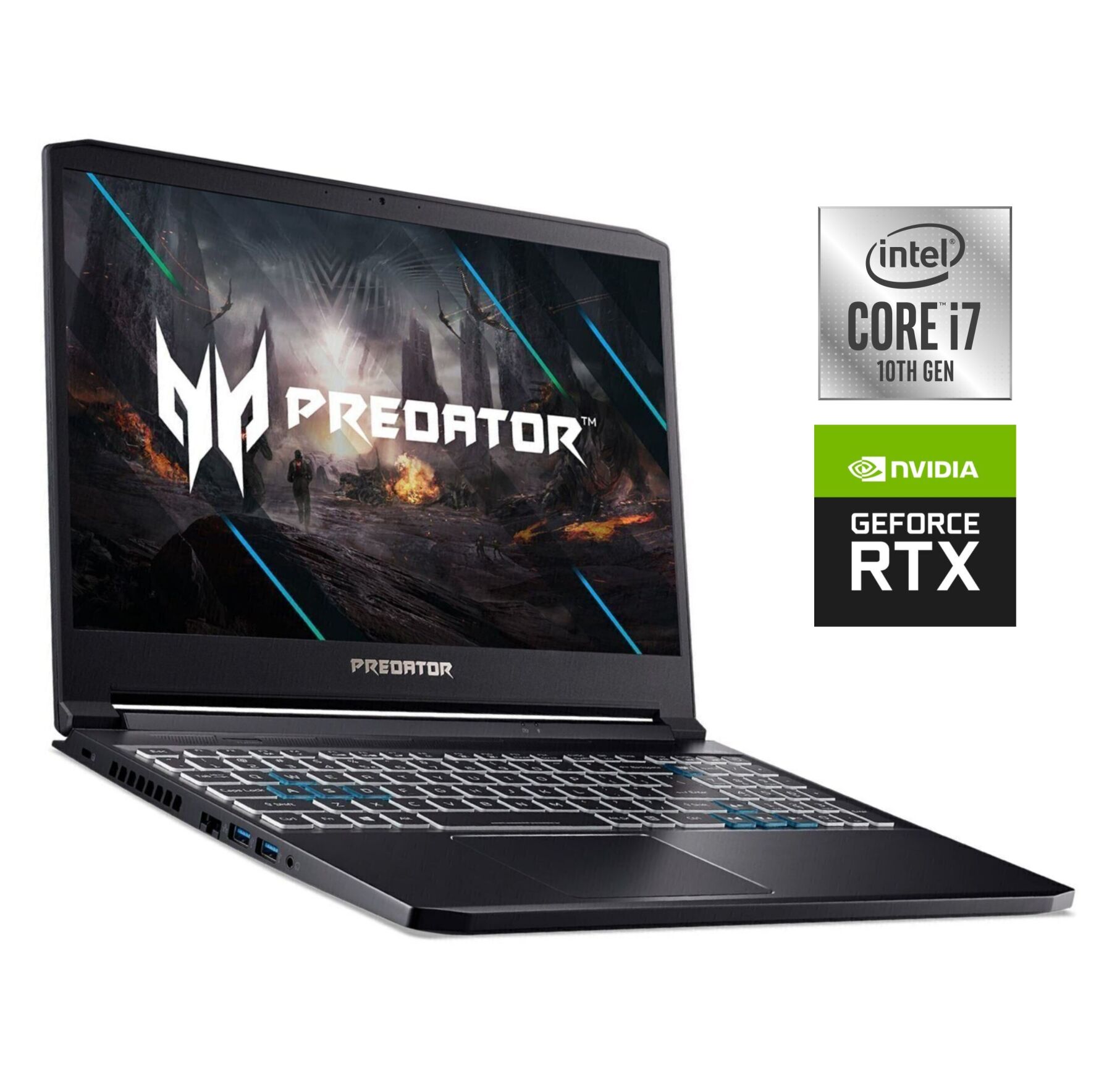 Ігровий ноутбук Acer Predator Helios 300 PH315-53 / 15.6" (1920x1080) IPS / Intel Core i7-10750H (6 (12) ядер по 2.6 - 4.8 GHz) / 16 GB DDR4 / 512 GB SSD NVMe / nVidia GeForce RTX 3070, 8 GB GDDR6, 256-bit / WebCam