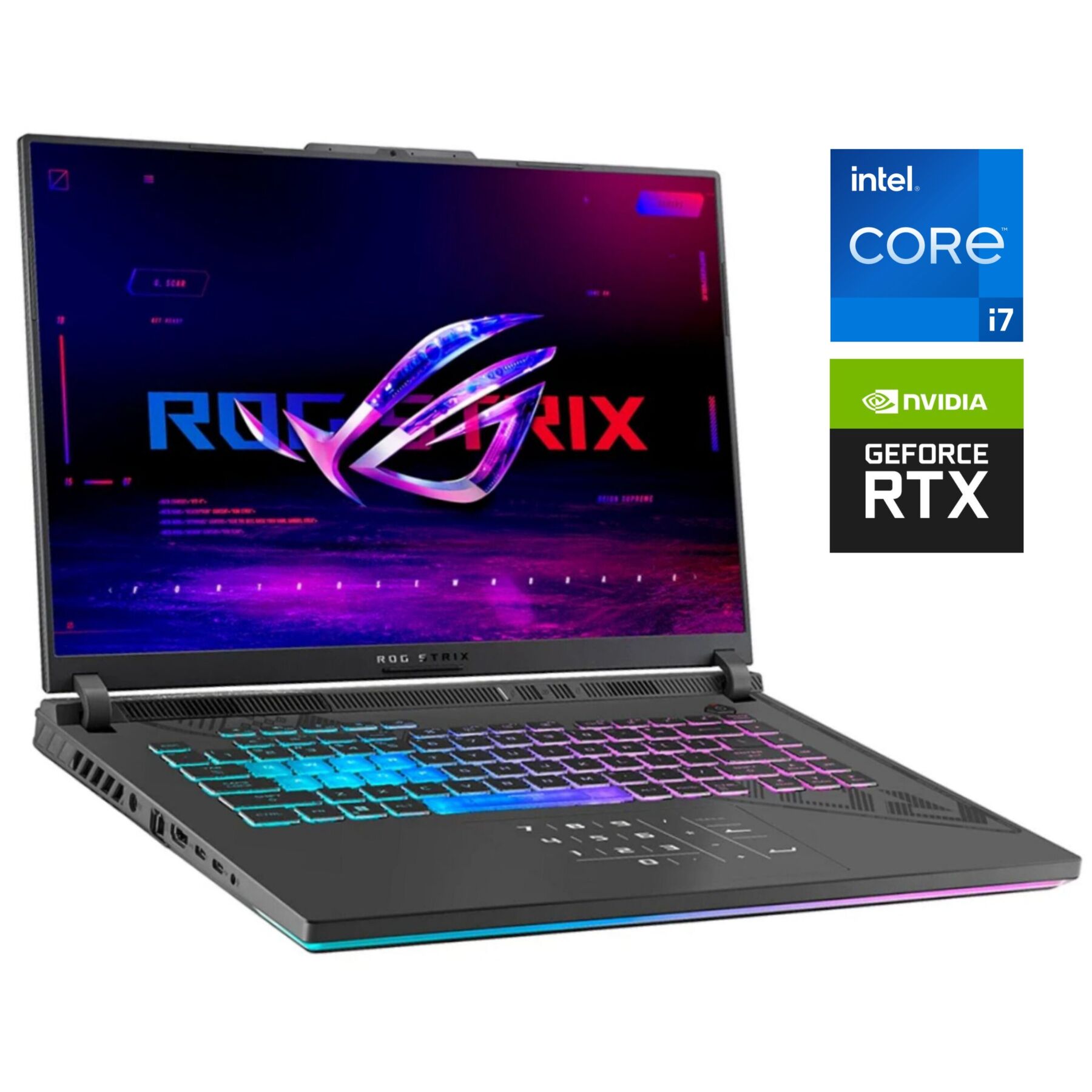 Ігровий ноутбук Б-клас Asus ROG Strix G16 G614JV / 16" (1920x1200) IPS / Intel Core i7-13650HX (14 (20) ядер по 3.6 - 4.9 GHz) / 16 GB DDR5 / 1000 GB SSD NVMe / nVidia GeForce RTX 4060, 8 GB GDDR6, 128-bit / WebCam