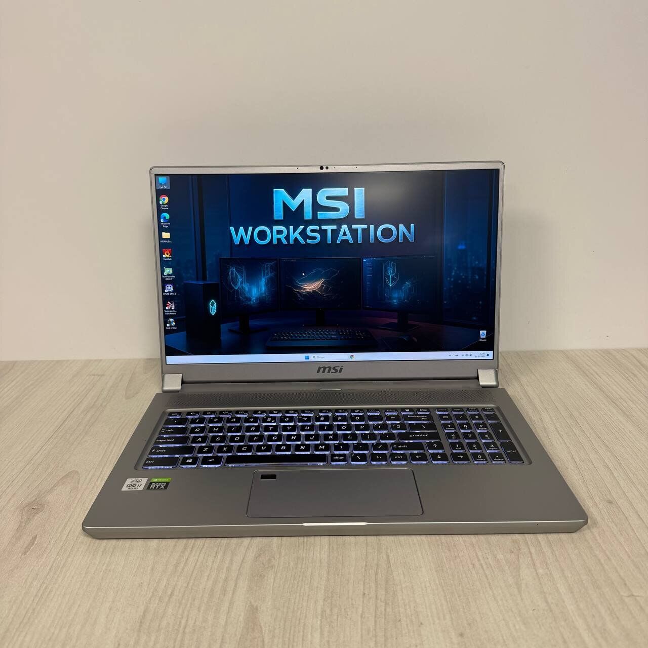 Мобільна робоча станція Б-клас MSI WS75 10TK / 17.3" (1920x1080) IPS / Intel Core i7-10875H (8 (16) ядер по 2.3 - 5.1 GHz) / 32 GB DDR4 / 1000 GB SSD NVMe / nVidia Quadro RTX 3000, 6 GB GDDR6, 192-bit / WebCam - Зображення 2