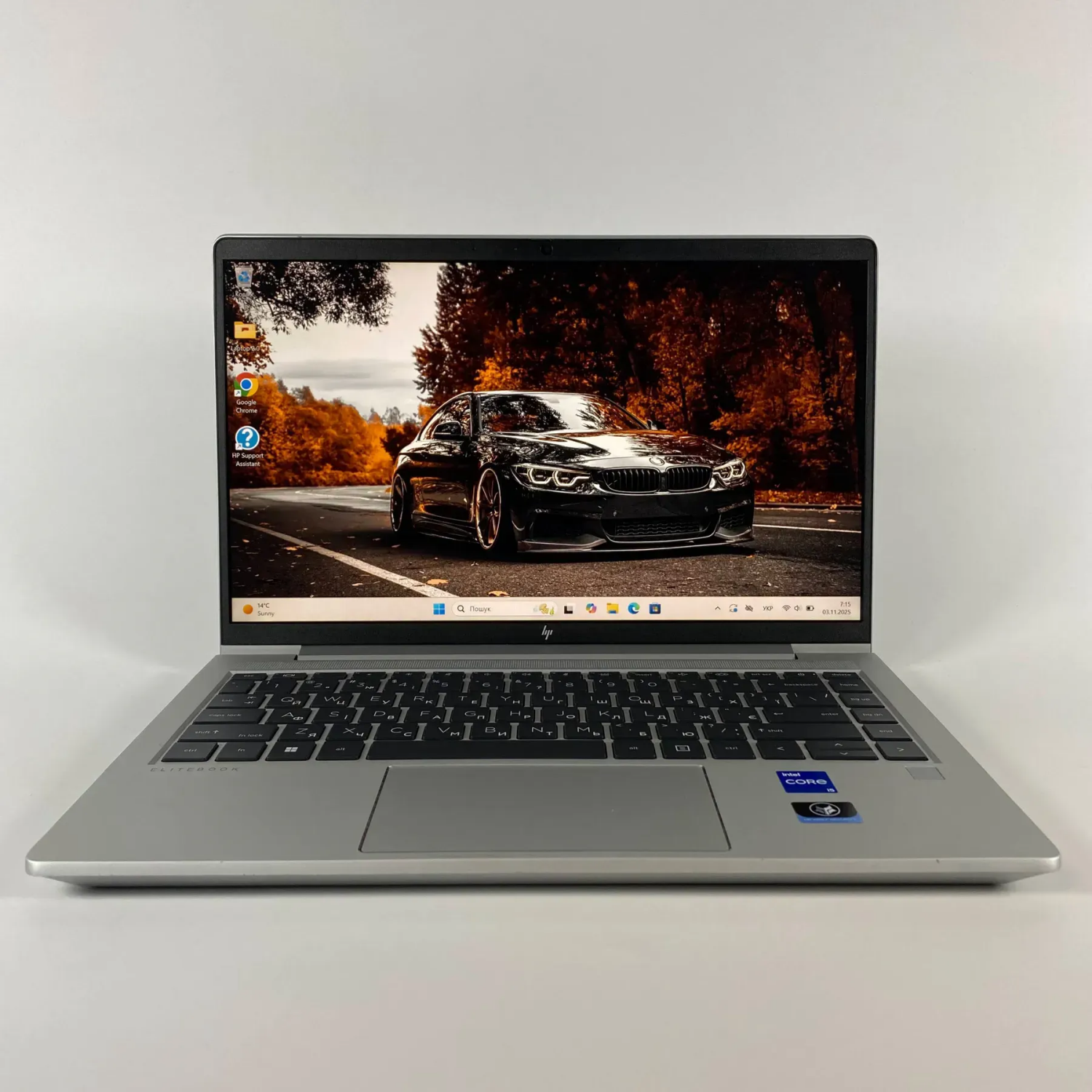 Ультрабук Б-клас HP EliteBook 640 G9 / 14" (1920x1080) IPS / Intel Core i5-1235U (10 (12) ядер по 3.3 - 4.4 GHz) / 16 GB DDR4 / 256 GB SSD / Intel Iris Xe Graphics / WebCam / TouchID - Зображення 2