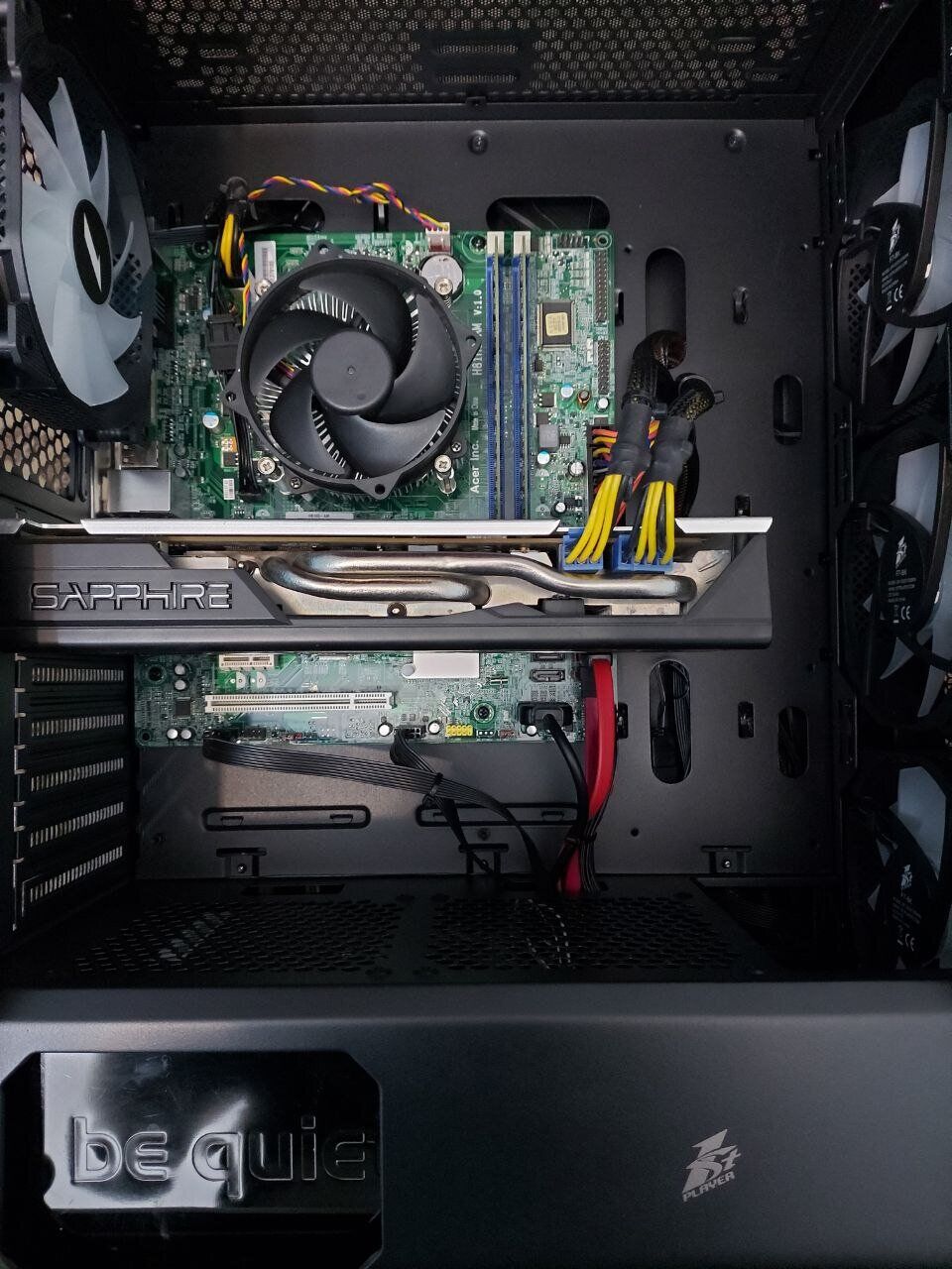 Комп'ютер 1stPlayer FireBase XF Tower / Intel Core i7-4790 (4 (8) ядра по 3.6 - 4.0 GHz) / 16 GB DDR3 / 512 GB SSD + 500 GB HDD / AMD Radeon RX 580, 8 GB GDDR5, 256-bit / 550W - Зображення 6