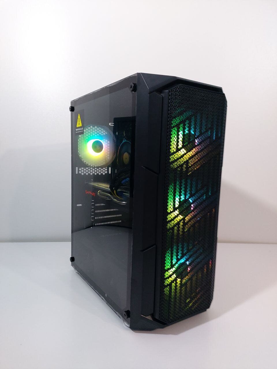 Комп'ютер 1stPlayer FireBase XF Tower / Intel Core i7-4790 (4 (8) ядра по 3.6 - 4.0 GHz) / 16 GB DDR3 / 512 GB SSD + 500 GB HDD / AMD Radeon RX 580, 8 GB GDDR5, 256-bit / 550W - Зображення 2