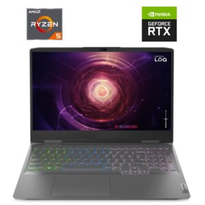 Ігровий ноутбук Lenovo LOQ 15ARP9 / 15.6" (1920x1080) IPS / AMD Ryzen 5 7235HS (4 (8) ядра по 3.2 - 4.2 GHz) / 12 GB DDR5 / 512 GB SSD NVMe / nVidia GeForce RTX 4050, 6 GB GDDR6, 96-bit / WebCam
