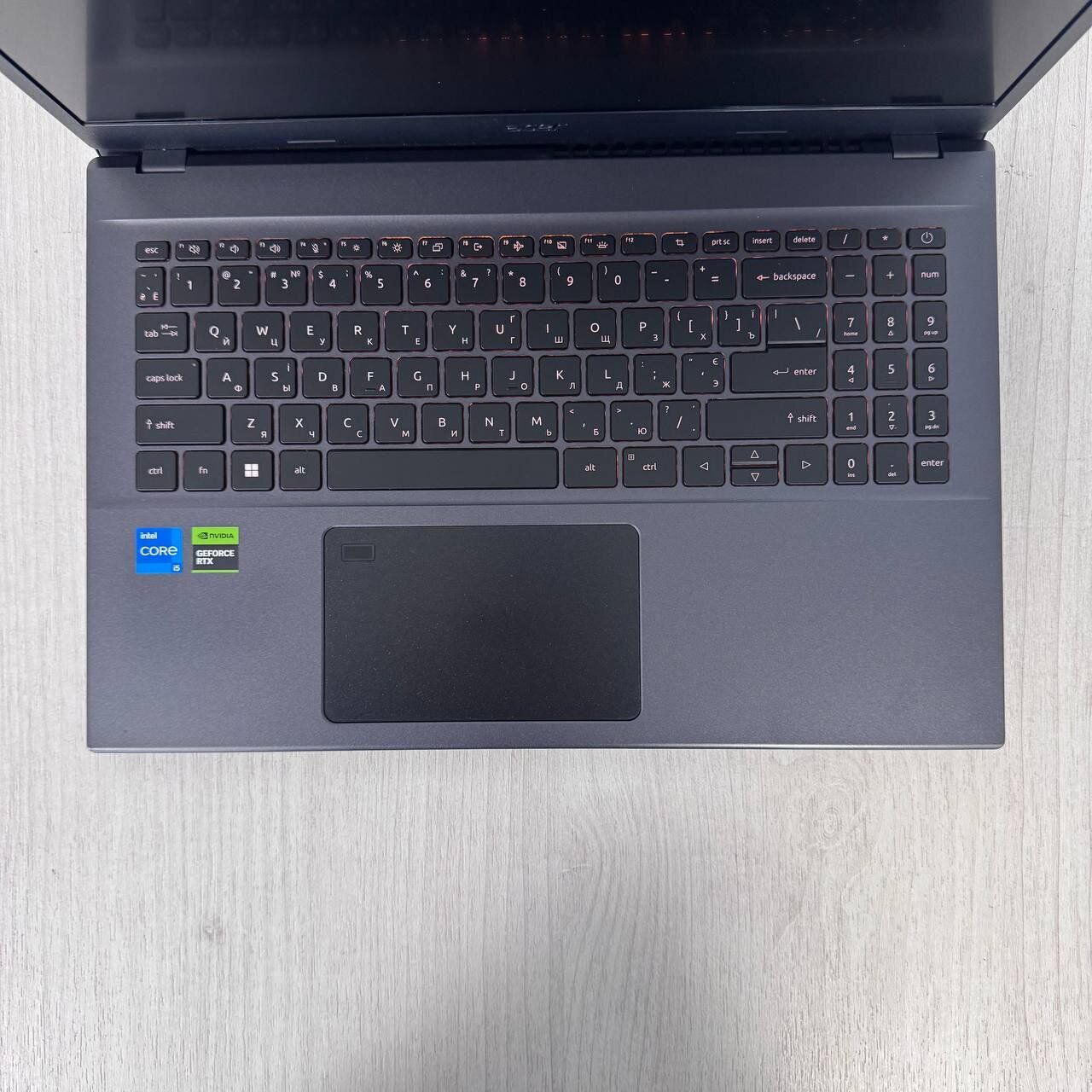 Ігровий ноутбук Acer Aspire 7 A715-76G / 15.6" (1920x1080) IPS / Intel Core i5-12450H (8 (12) ядер по 3.3 - 4.4 GHz) / 16 GB DDR4 / 512 GB SSD NVMe / nVidia GeForce RTX 3050, 4 GB GDDR6, 128-bit / WebCam - Зображення 8