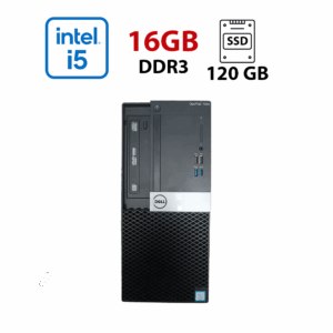 Комп'ютер Dell OptiPlex 5040 Tower / Intel Core i5-6500 (4 ядра по 3.2 - 3.6 GHz) / 16 GB DDR3 / 120 GB SSD / Intel HD Graphics 530
