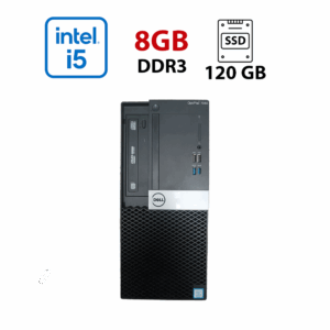 Комп'ютер Dell OptiPlex 5040 Tower / Intel Core i5-6500 (4 ядра по 3.2 - 3.6 GHz) / 8 GB DDR3 / 120 GB SSD / Intel HD Graphics 530