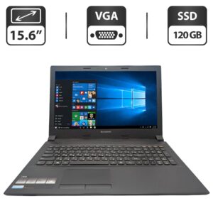 Ноутбук Lenovo B50-30 / 15.6'' (1366x768) TN / Intel Pentium N3540 (4 ядра по 2.16 - 2.66 GHz) / 8 GB DDR3 / 120 GB SSD / Intel HD Graphics / WebCam