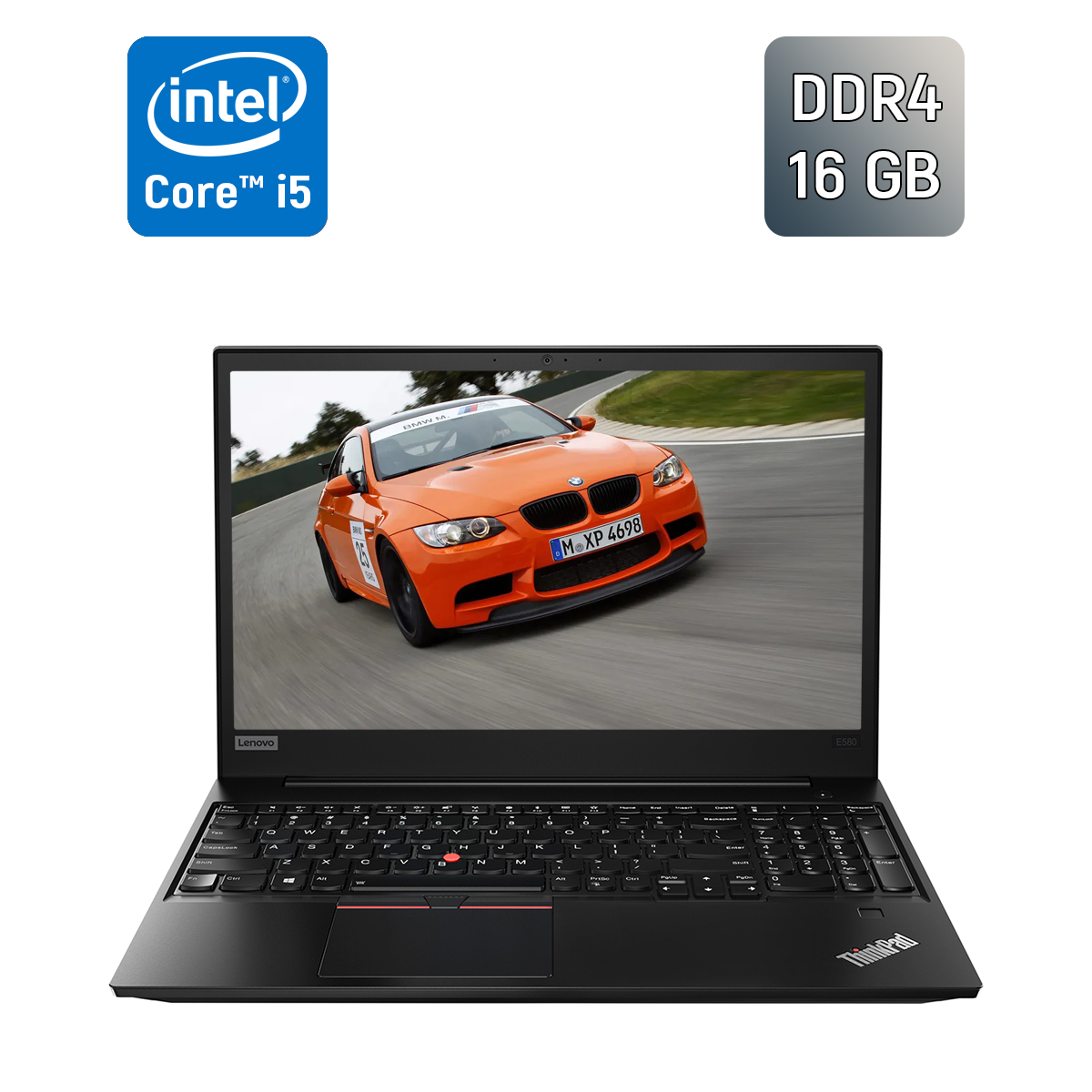 Ноутбук Lenovo ThinkPad E580 / 15.6" (1920x1080) IPS / Intel Core i5-8250U (4 (8) ядра по 1.6 - 3.4 GHz) / 16 GB DDR4 / 256 GB SSD / Intel HD Graphics 620 / WebCam / TouchID