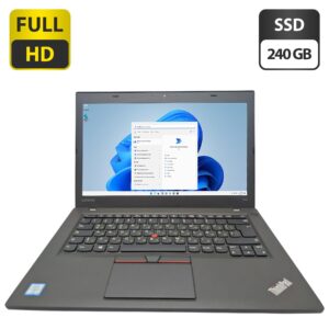 Ноутбук Lenovo ThinkPad T460 / 14" (1920x1080) TN / Intel Core i5-6300U (2 (4) ядра по 2.4 - 3.0 GHz) / 8 GB DDR3 / 240 GB SSD / Intel HD Graphics 520 / WebCam