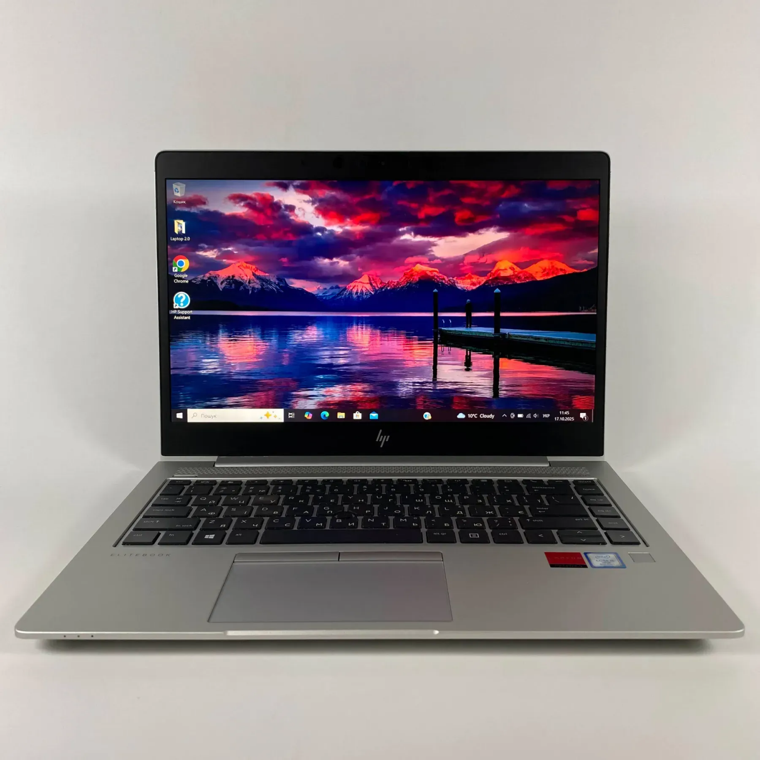 Ультрабук Б-клас HP EliteBook 840 G6 / 14" (1920x1080) IPS / Intel Core i5-8365U (4 (8) ядра по 1.6 - 4.1 GHz) / 16 GB DDR4 / 256 GB SSD / AMD Radeon 550X, 2 GB GDDR5, 128-bit / WebCam / Fingerprint - Зображення 2