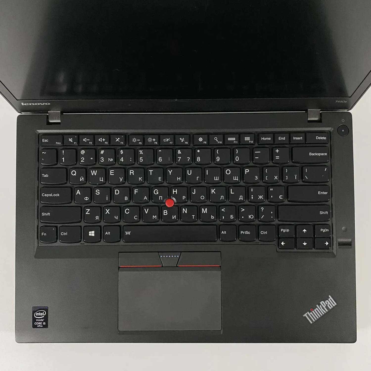 Ультрабук Б-клас Lenovo ThinkPad T450s / 14" (1366x768) TN / Intel Core i5-5300U (2 (4) ядра по 2.3 - 2.9 GHz) / 12 GB DDR3 / 256 GB SSD / Intel HD Graphics 5500 / WebCam / SIM - Зображення 3