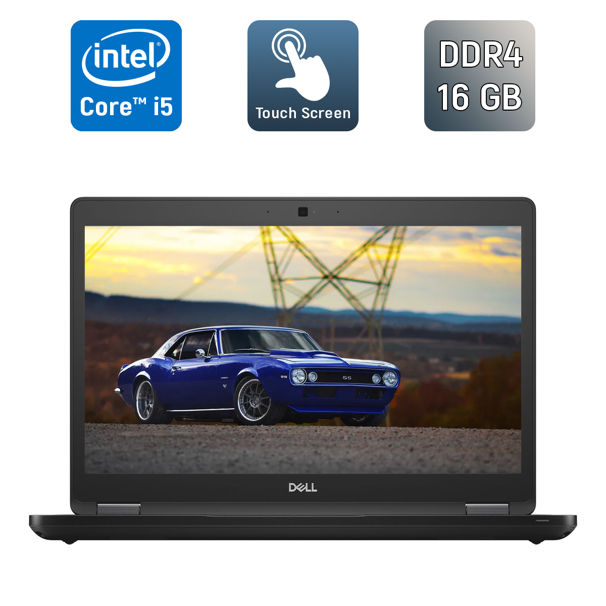 Ультрабук Dell Latitude 5490 / 14" (1920x1080) IPS Touch / Intel Core i5-8250U (4 (8) ядра по 1.6 - 3.4 GHz) / 16 GB DDR4 / 256 GB SSD / Intel UHD Graphics 620 / WebCam / HDMI